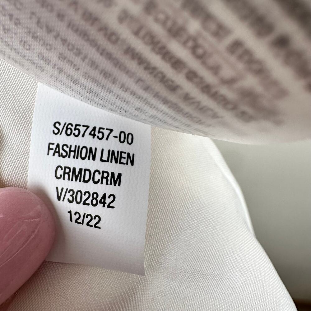 NEW Old Navy Double Breasted Linen Blend Blazer Cream XL Coastal Office Classic - Picture 13 of 13